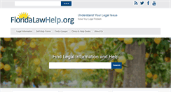 Desktop Screenshot of floridalawhelp.org